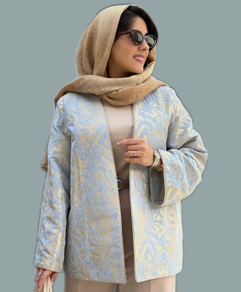 تصویر از کت ژاکارد مغزی دوزی