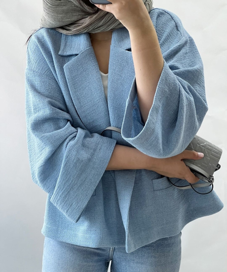 تصویر از کت کوتاه لنین حصیری