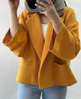 تصویر از کت کوتاه لنین حصیری